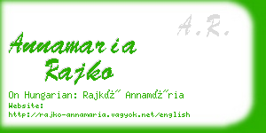 annamaria rajko business card